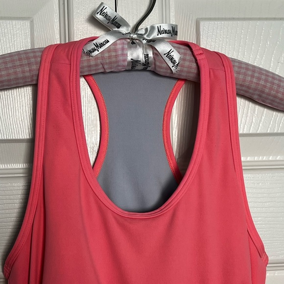 Sofibella Cinched Side Tennis Tank with Built-in Bra - Picture 4 of 8